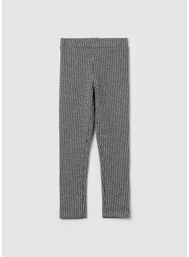 او في اس ليغينغز مطاطية بنقوش - Image 1