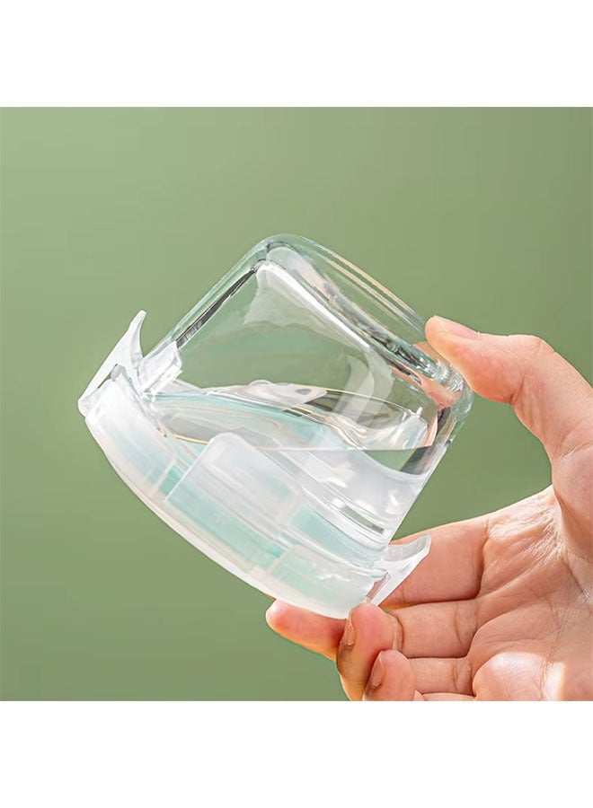 3-Piece Round Baby Food Containers, Leak-proof, Reusable Baby Food Storage Jars, Small Snack Containers with Lids for Babies and Kids, Microwave and Dishwasher Safe - Image 3