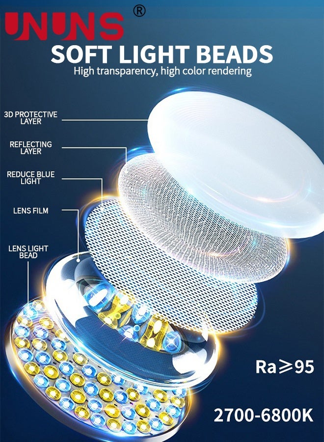 UNUNS Ring Light With Stand,Photography 16CM Lighting Kit,Selfie Ring Light with Stand,Phone Holder and a Camera Remote Control,Desk Ring Light for Meeting, Laptop Light Video Calls,Live Streaming,Selfie,Makeup - Image 3