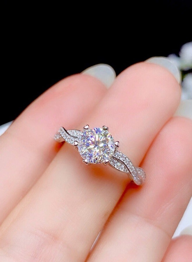 خاتم مفتوح 1 قيراط مع الزيركون للنساء خاتم للسيدات حجم قابل للتعديل ثمانية قلب ثمانية سهم مطلي ذراع ملتوي تصميم الماس الكامل هدية مثالية لعيد الأم وعيد الحب وعيد الميلاد وحفلات الزفاف والتخرج وحفلات المساء - Image 4