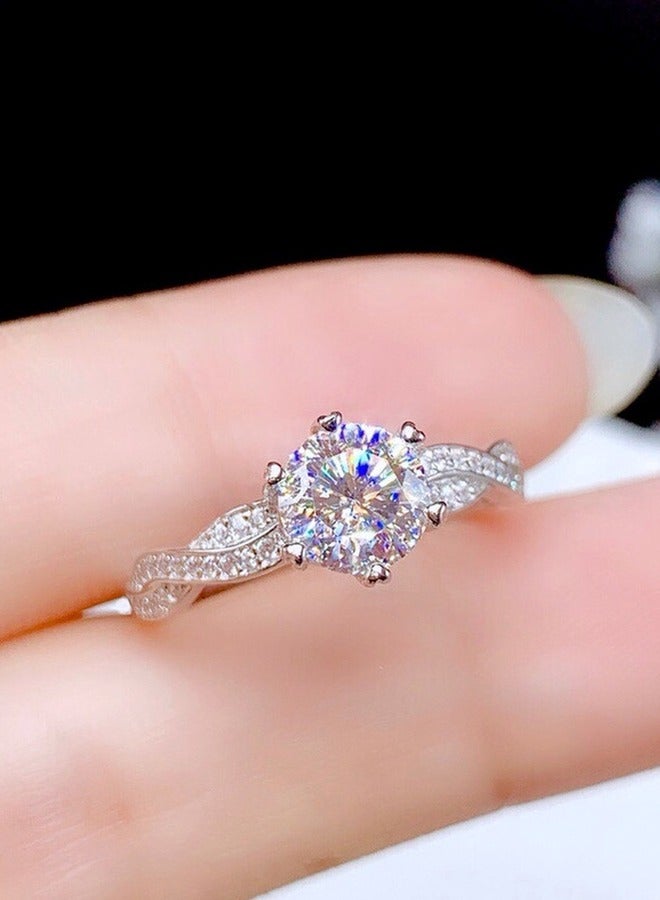 خاتم مفتوح 1 قيراط مع الزيركون للنساء خاتم للسيدات حجم قابل للتعديل ثمانية قلب ثمانية سهم مطلي ذراع ملتوي تصميم الماس الكامل هدية مثالية لعيد الأم وعيد الحب وعيد الميلاد وحفلات الزفاف والتخرج وحفلات المساء - Image 5