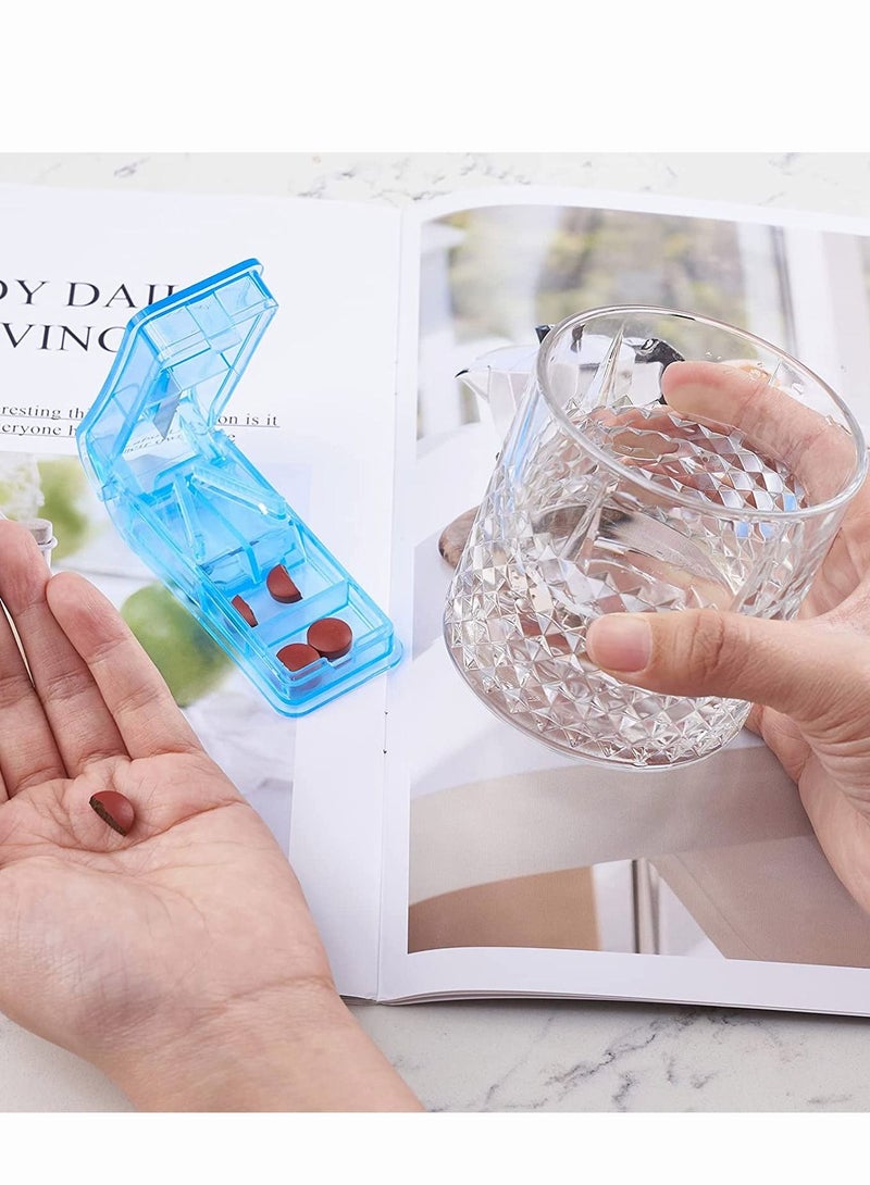 Generic Pill Cutter 2 in 1 Portable Pill Organiser for Cutting Pills Vitamin Tablets  - Image 4