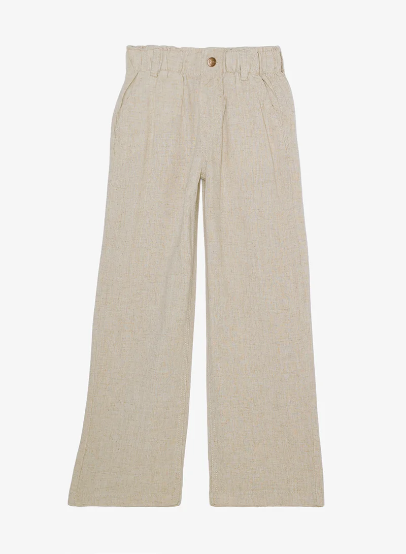 ريبلز مع نمشي Girls Linen Blend Pant