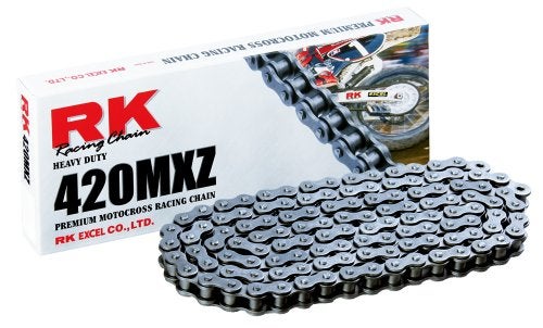 RK Racing Chain 420MXZ-80 (420 Series) Steel 80 Link Heavy Duty MX/SX Racing Non O-Ring Chain with Connecting Link - Image 2