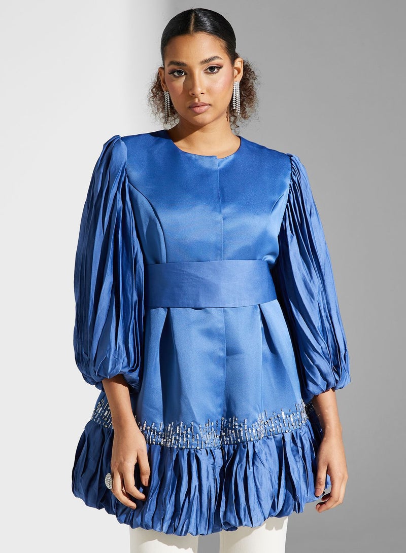 Montania Balloon Sleeve Embellished Jacket - Image 1