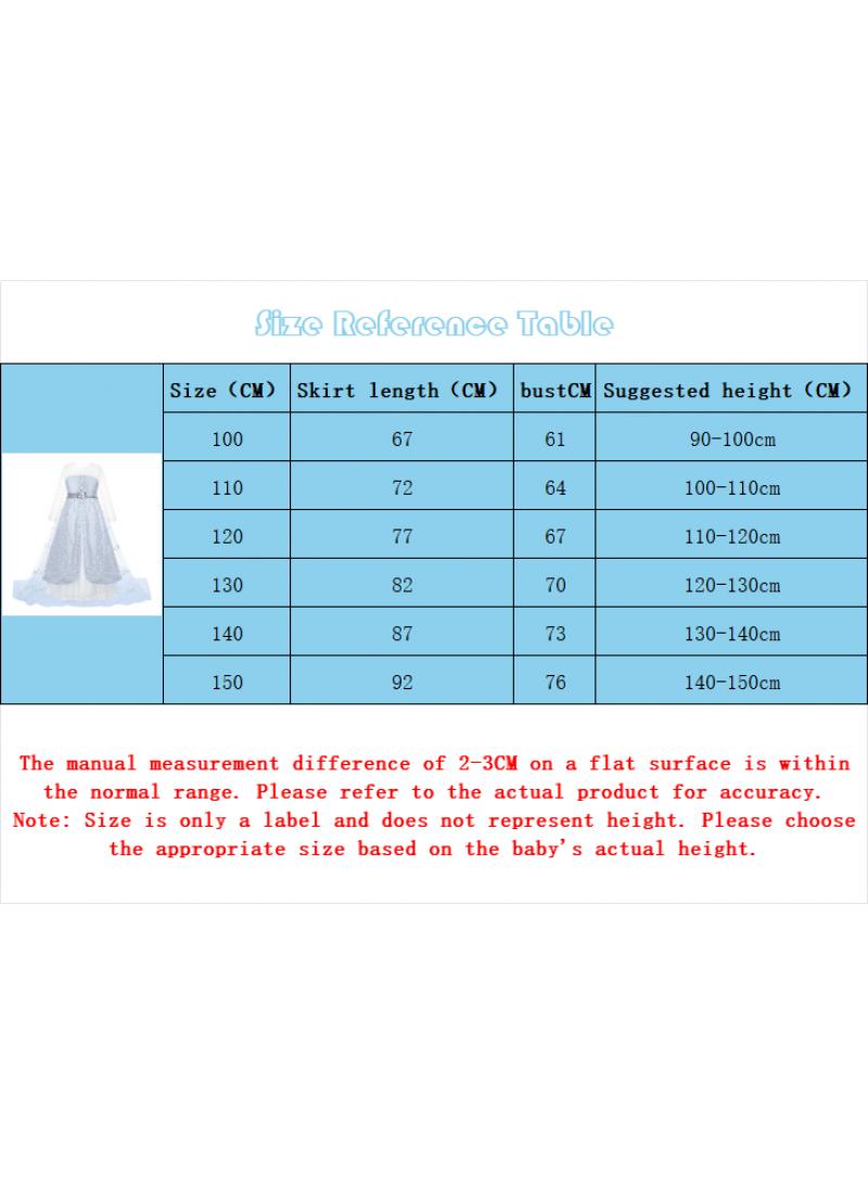 عام الجنية الأميرة إلسا المجمدة التنفس موضوع الطرف ديلوكس طبعة يتوهم اللباس لعب دور الملابس والاكسسوارات هدية عيد ميلاد فتاة - Image 2