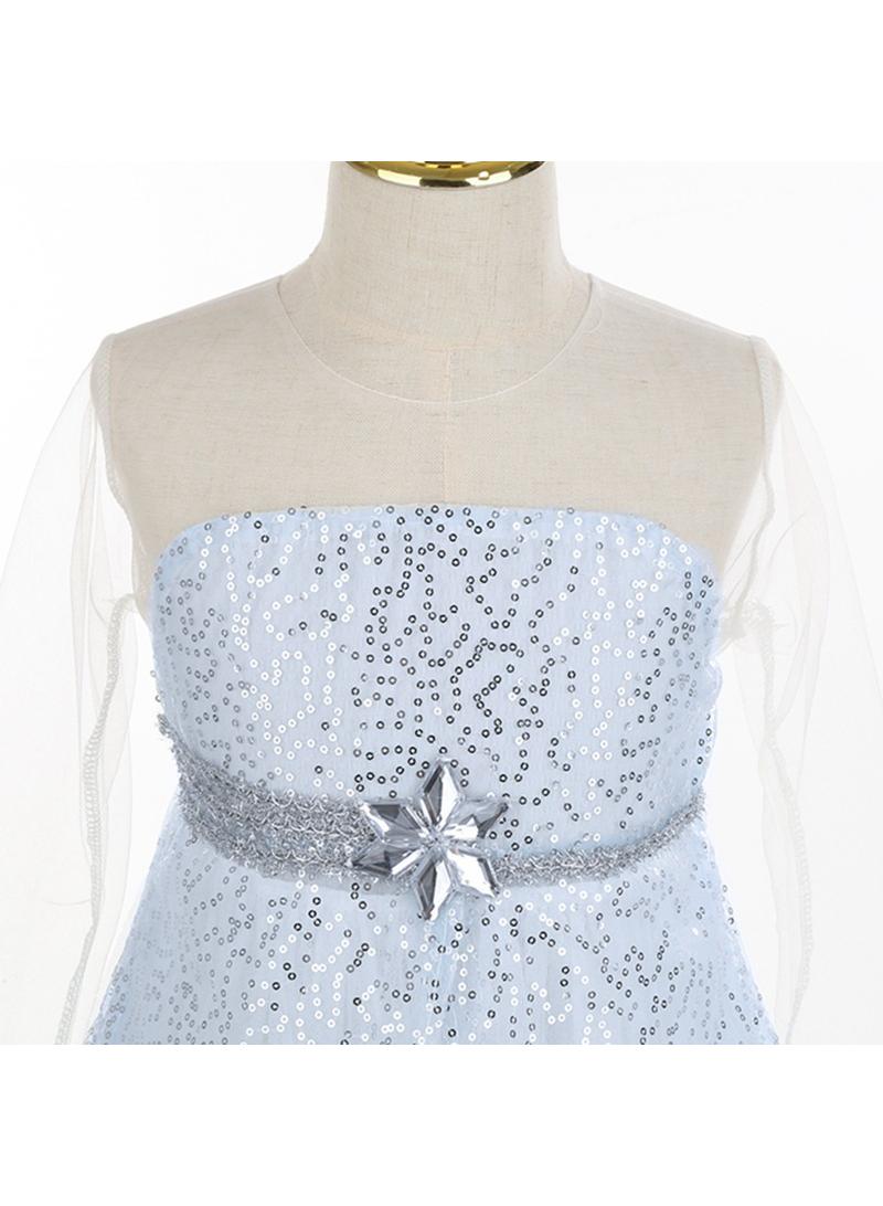 عام الجنية الأميرة إلسا المجمدة التنفس موضوع الطرف ديلوكس طبعة يتوهم اللباس لعب دور الملابس والاكسسوارات هدية عيد ميلاد فتاة - Image 4