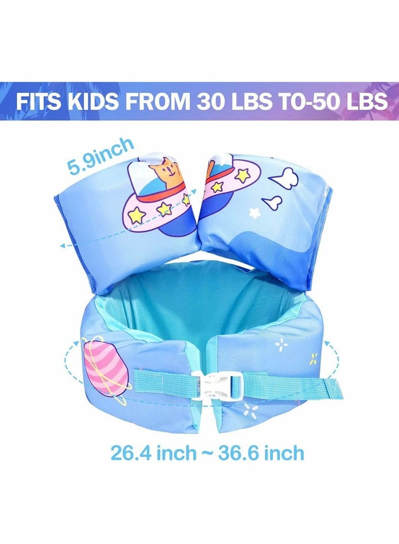 SYOSI Toddler Floaties for Pool, Toddler Swim Vest for 30-66 Pounds Boys and Girls Age 3-8 Years Old, Water Wings Arm Floaties for Kids Learn to Swim, Water Sports Learning Equipment - Image 5