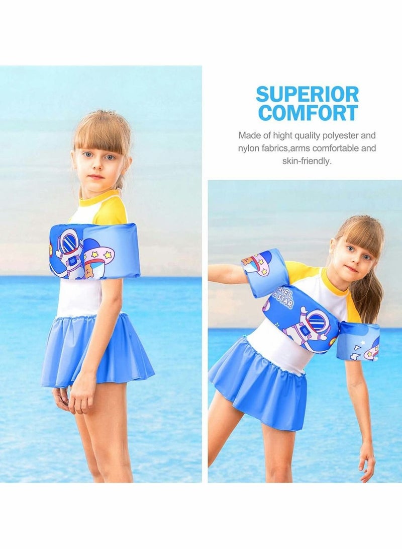 SYOSI Toddler Floaties for Pool, Toddler Swim Vest for 30-66 Pounds Boys and Girls Age 3-8 Years Old, Water Wings Arm Floaties for Kids Learn to Swim, Water Sports Learning Equipment - Image 4