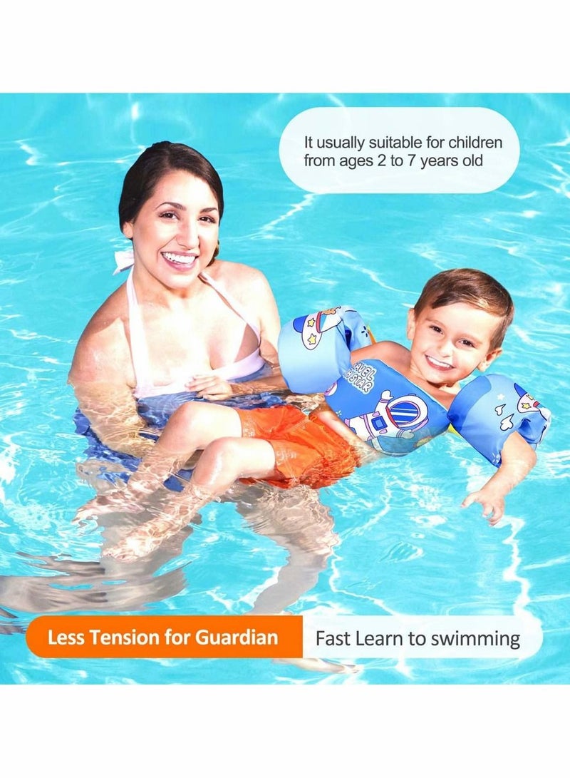 SYOSI Toddler Floaties for Pool, Toddler Swim Vest for 30-66 Pounds Boys and Girls Age 3-8 Years Old, Water Wings Arm Floaties for Kids Learn to Swim, Water Sports Learning Equipment - Image 2