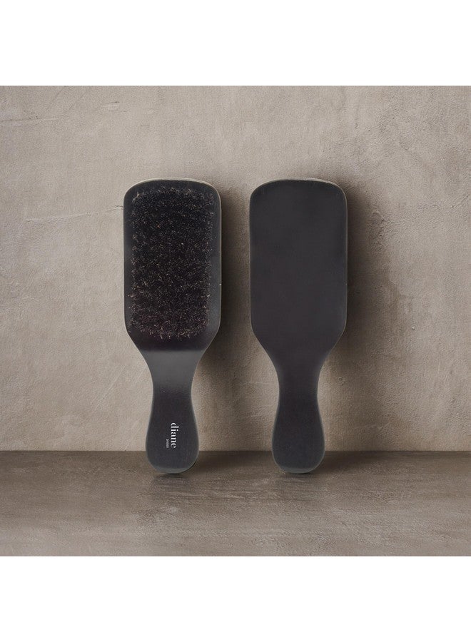 Diane 100% Boar Bristle Curved Club Wave Brush For Men And Women Soft Bristles For Fine To Medium Hair Use For Detangling Smoothing Wave Styles Soft On Scalp Restore Shine And Texture - Image 3