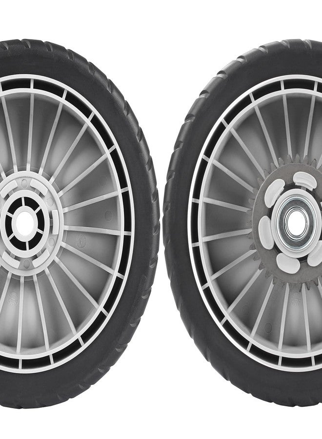 GICOOL HRR216 Lawn Mower Wheels, 2 Front Wheels 44710-VL0-L02ZB and 2 Back 42710-VE2-M02ZE Replace for Honda HRR216 HRS216 HRT216 Walk-behind Lawn Mower, Pack of 4 - Image 4
