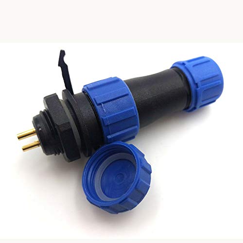 Uonecn 3 pcs SP13 IP68 Waterproof Connectors 2 Pin LED High Power 2 Pin Power Plug Connector Circular Kit Male Plug Female Socket - Image 3
