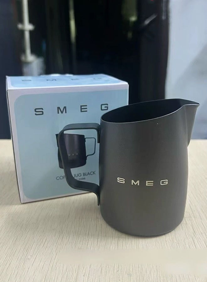 smeg 350ml coffee latte maker, fancy coffee with scale, milk frothing cup, entry-level round mouthed tip - Image 2