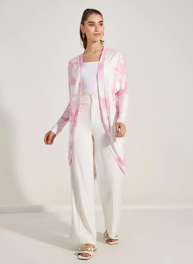 تايك تو Tie & Dye Midi Length Kimono