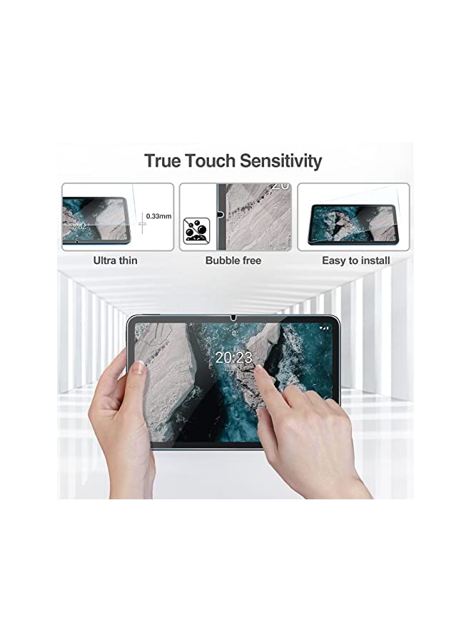 Procases (2 Pack) ProCase Screen Protector for Nokia T20 Tablet 10.4 Inch 2021, Tempered Glass Protective Screen Film Guard Compatible with Nokia T20 10.4" 2021 - Image 4