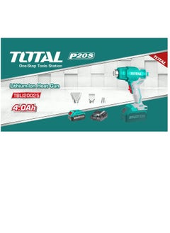 TOTAL TOTAL 20V Cordless Heat Gun with 4.0Ah Battery, Charger & 3 Nozzles – Dual Temperature Settings (300°C / 550°C), Portable Hot Air Tool for Paint Removal, Shrink Wrapping & DIY Projects  - Image 2