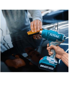 TOTAL TOTAL 20V Cordless Heat Gun with 4.0Ah Battery, Charger & 3 Nozzles – Dual Temperature Settings (300°C / 550°C), Portable Hot Air Tool for Paint Removal, Shrink Wrapping & DIY Projects  - Image 3