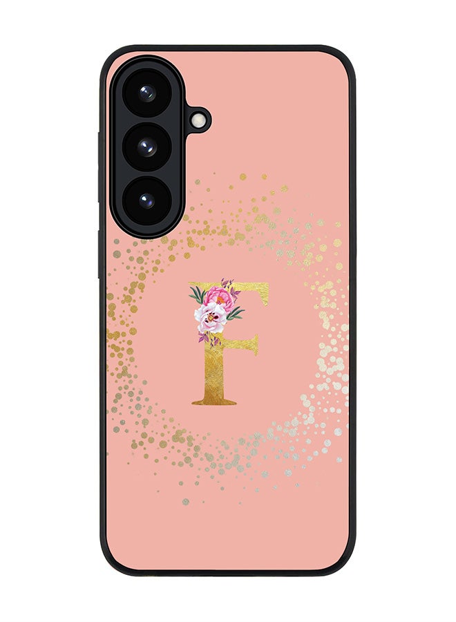 Stylizedd For Samsung Galaxy S26 Plus Case,Slim fit Camera Protection, Shockproof Thin Phone cover  - Custom Monogram Floral - F  (Rose Pink ) - Image 1