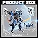 Tenhorses 2in1 Transformable Mech Building Set Switch Between Warrior Robot and Fighter Jet Model Kits Without Disassembly Ideal Christmas Birthday Gift for Boys Girls Adults - Image 4
