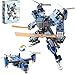 Tenhorses 2in1 Transformable Mech Building Set Switch Between Warrior Robot and Fighter Jet Model Kits Without Disassembly Ideal Christmas Birthday Gift for Boys Girls Adults - Image 2