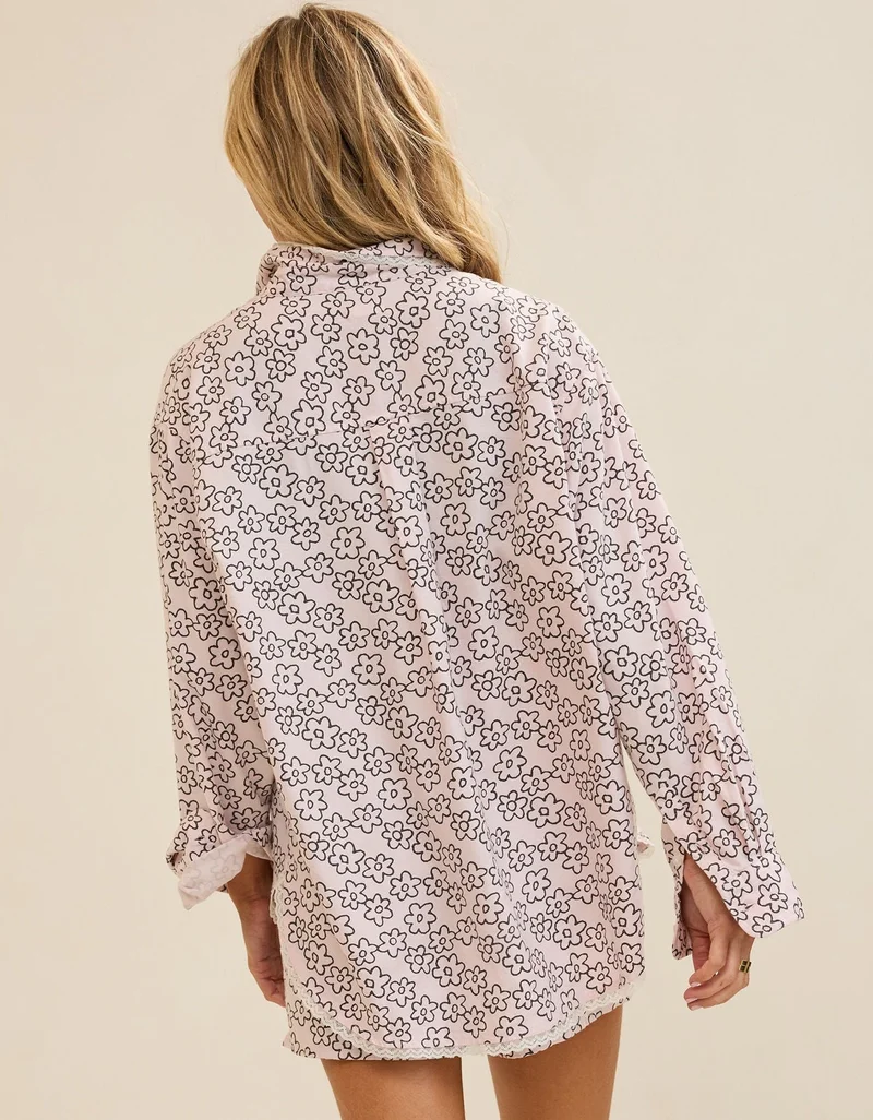 Aerie  Aerie Flannel Pajama Shirt for Women | Best Price UAE