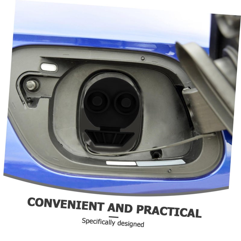Splashproof Dustproof EV Charger Port Cover For Car Universal Black - Image 4