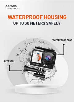 Waterproof 4K Action Camera /16MP HD Photos / Dual Screen Display- Black - pzsku/ZAA15A1E3C5B1AB3EF269Z/45/_/1735983328/4d0ebcbc-60b9-4ee5-ada5-1d152f4b92d3