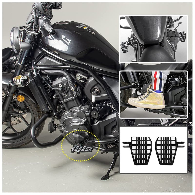 Generic Fayedenicy Motorcycle CMX1100 CM1100 Wide Foot Pegs Pedal 21-24, Aluminium Foot Rest Footrest Footpeg Extension Enlarge Step Board Extender for H.onda Rebel CMX 1100 CM 1100 2021 2022 2023 2024  - Image 1