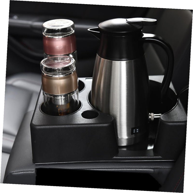 Car Water Cup Holder Rack for Car Seat, Multi-Function Beverage Holder Storage Rack with Base, Compatible with Travel Mugs and Bottles, Black - Image 5