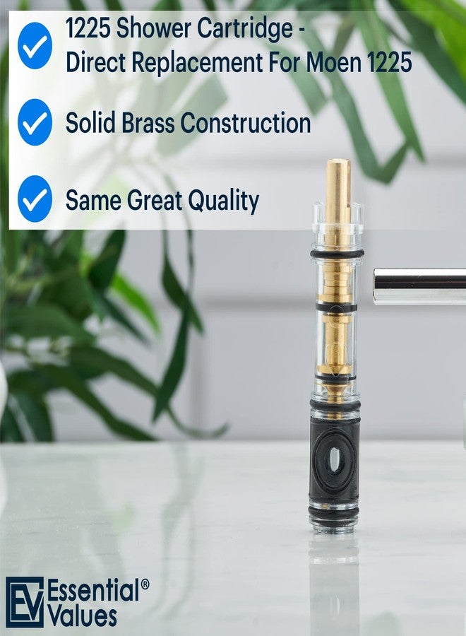 Essential Values 1225 Replacement Cartridge for Moen - Aftermarket Replacement Compatible with One Handle Kitchen and Bathroom Sink Faucets, Slick Polished Finish - Fine Metal - Image 2