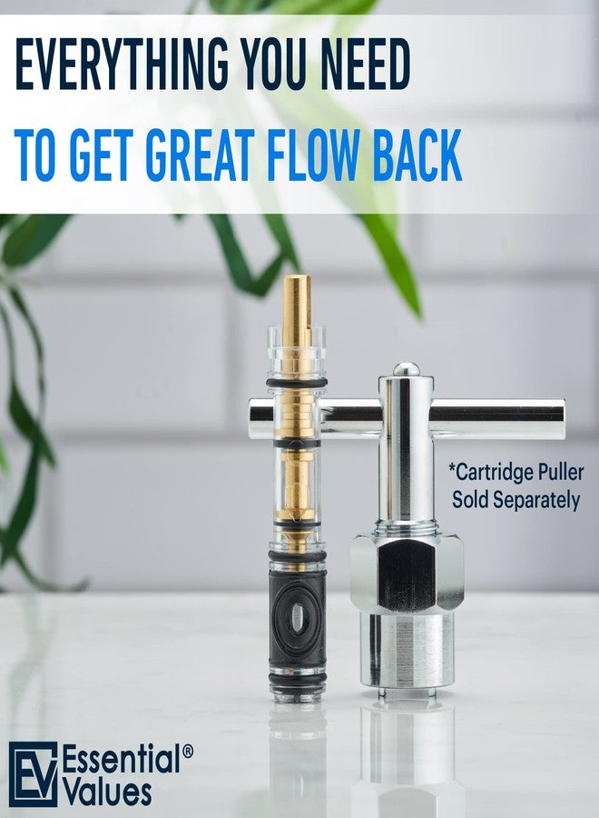 Essential Values 1225 Replacement Cartridge for Moen - Aftermarket Replacement Compatible with One Handle Kitchen and Bathroom Sink Faucets, Slick Polished Finish - Fine Metal - Image 4