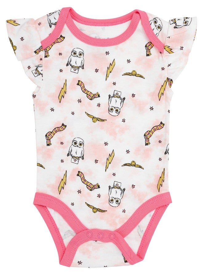 Harry Potter Baby Girls Bodysuit One Piece Three Pack Gifts for Baby Girls (Pink Multi, 3-6 Months) - Image 4