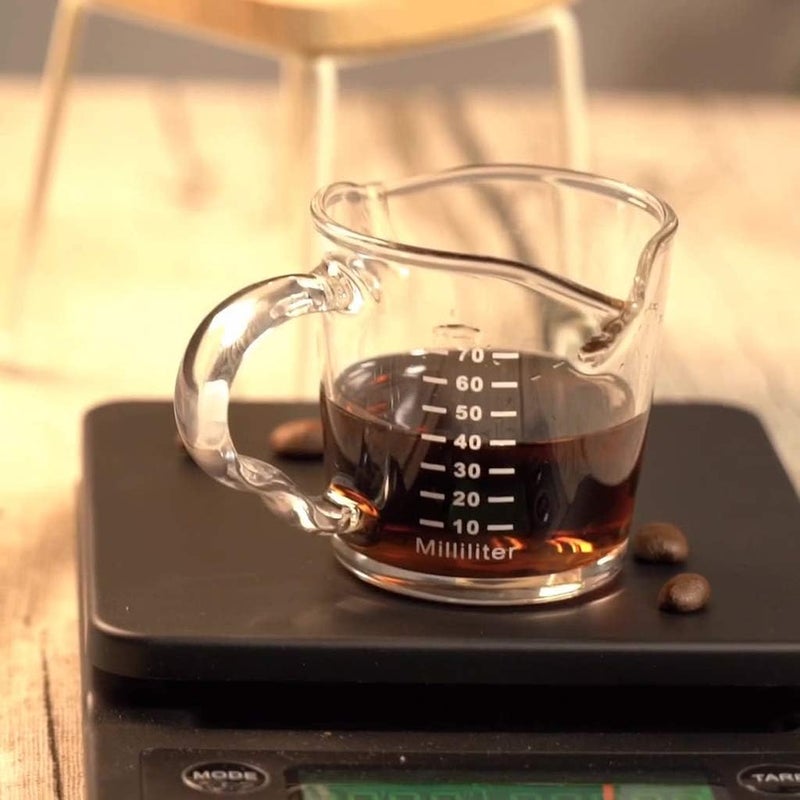 klarako 70 Ml Glass Measuring Jugs Coffee And Milk Cups Kitchen Utensils Dishwasher Safe - Image 3