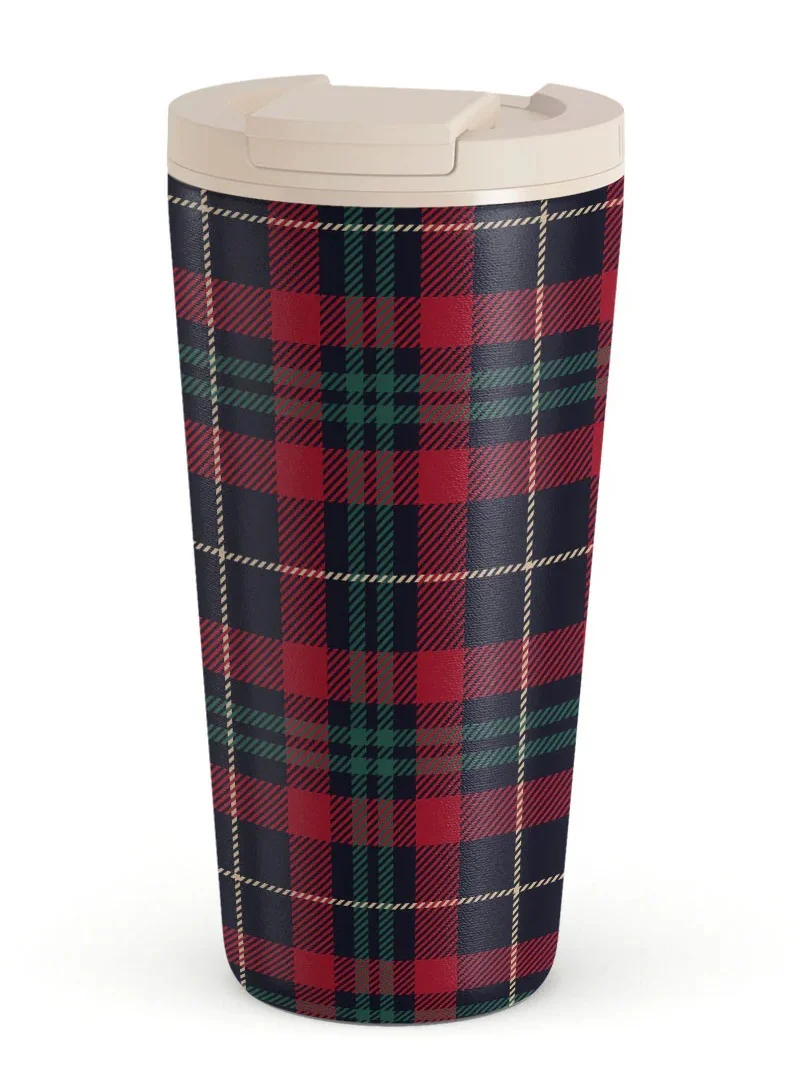 BURGA ravel Coffee Mug (16oz) – Spill-Proof, Secure-Seal Insulated Coffee Mug – Scratch-Resistant, Stainless Steel Travel Mug Stays Hot or Cold – Anti-Slip Coffee Tumbler – Sweater Weather Travel Mug