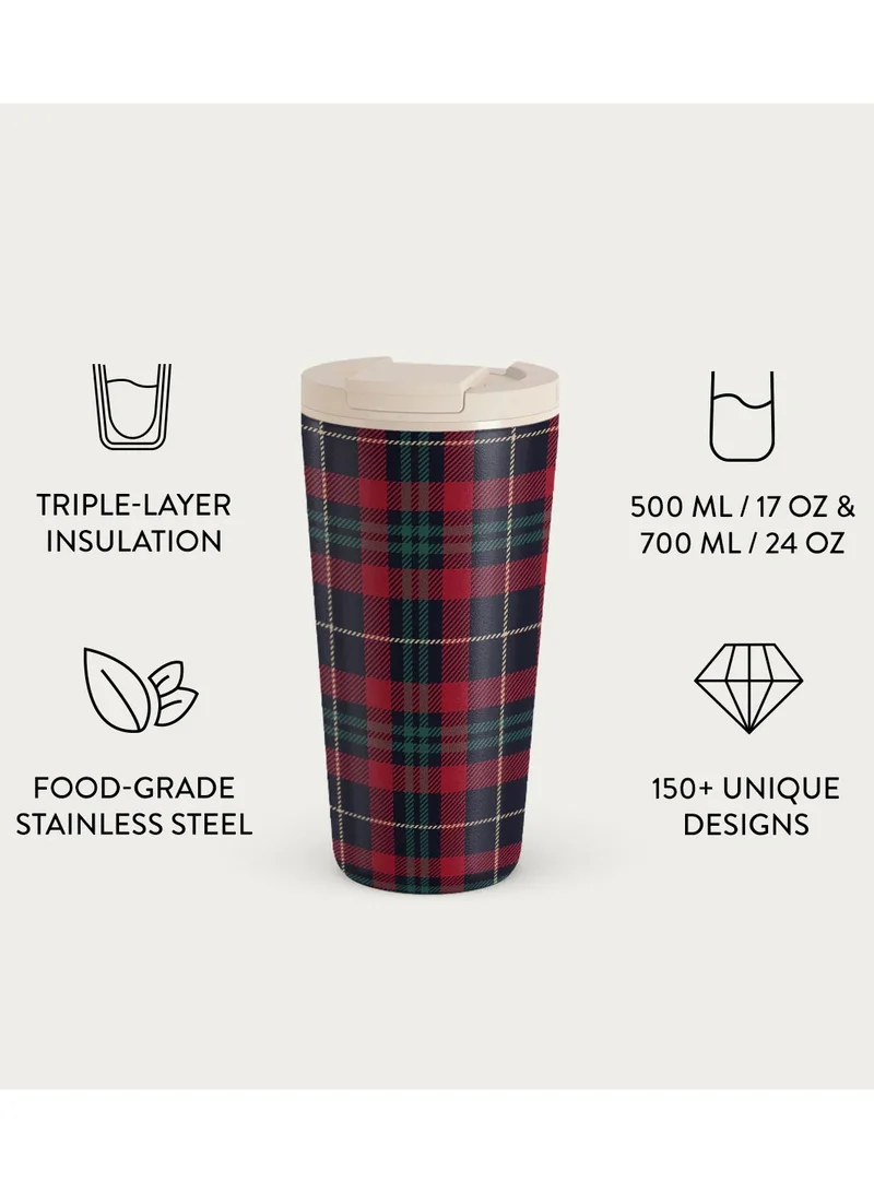 BURGA ravel Coffee Mug (16oz) – Spill-Proof, Secure-Seal Insulated Coffee Mug – Scratch-Resistant, Stainless Steel Travel Mug Stays Hot or Cold – Anti-Slip Coffee Tumbler – Sweater Weather Travel Mug