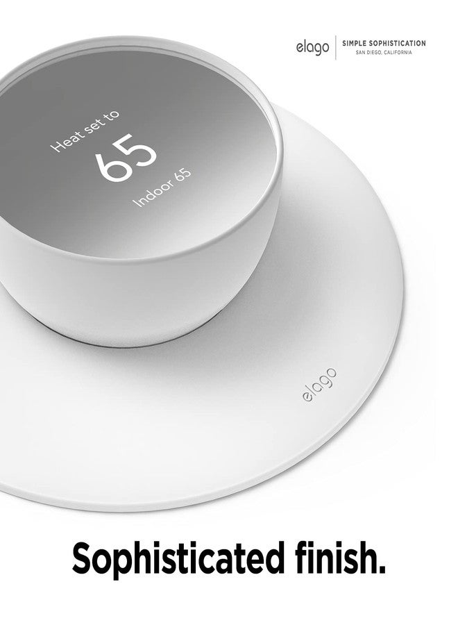 elago Wall Plate Cover Plus 2 Compatible with Google Nest Thermostat 2020 [Snow] - Durable Polycarbonate Material, Easy Installation, Complementary Design, Perfect Fit - Image 4