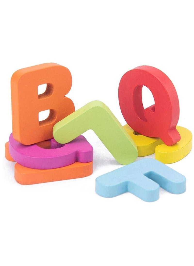 MARGOUN - Wooden Puzzles for Toddlers Wooden Alphabet Number Puzzles Toddler Learning Puzzle Toys for Kids 2 in 1 Puzzle for Toddlers Age 3+ - Image 1