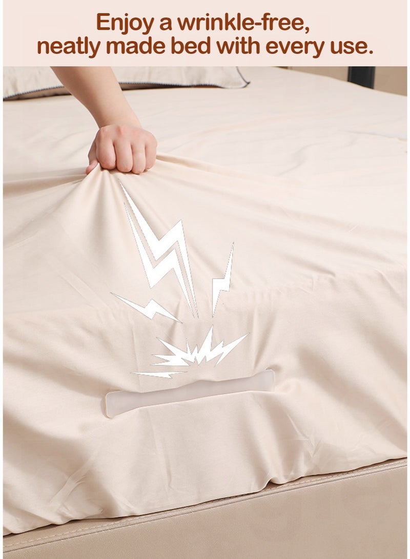 مجموعة مثبتات ملاءة السرير القابلة لتعديل الزاوية - مشابك قفل 90° و 180° لزوايا وحواف المرتبة، مثبتات ملاءة ثقيلة غير قابلة للانزلاق لجميع أحجام أغطية الفراش، 4 قطع - Image 4