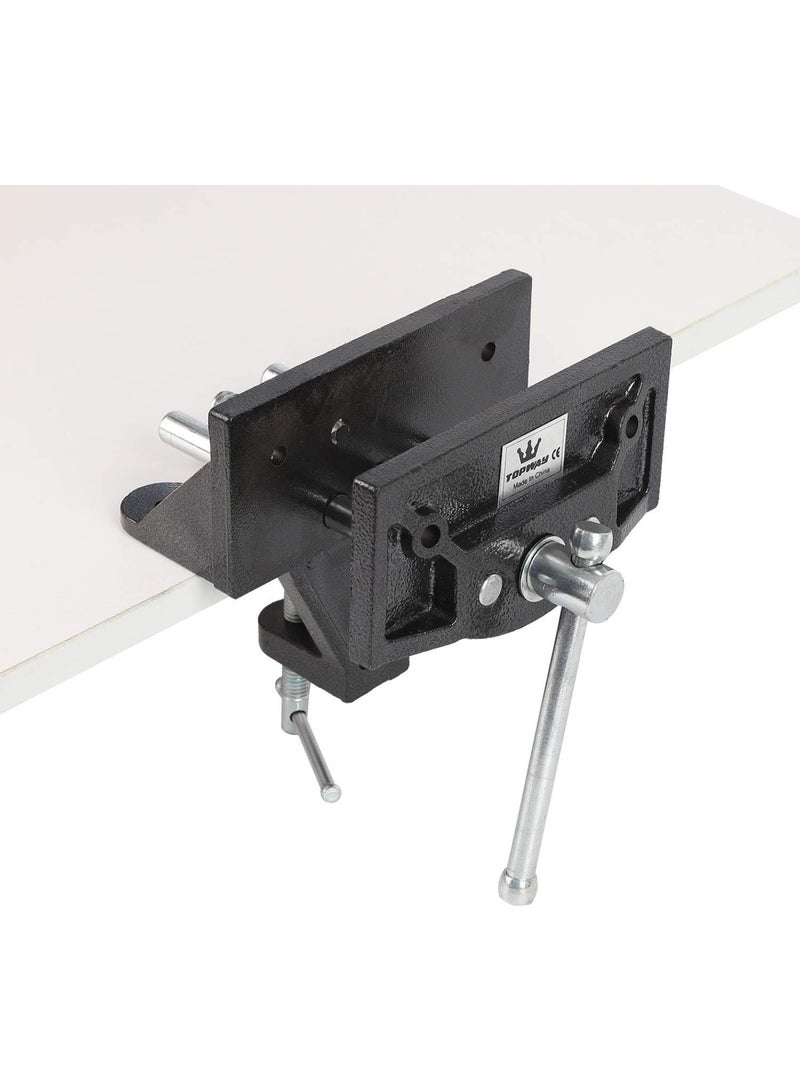 GGOOT Heavy Duty Quick Release Wood Clamp Vice 9 Inch, Woodworking Table Bench Vise Workbench Hardware Tools for Carpentors Joiners 403186 - Image 2
