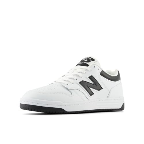 New Balance Unisex-Adult BB480 V1 Sneaker, White/Black, 7 - Image 5
