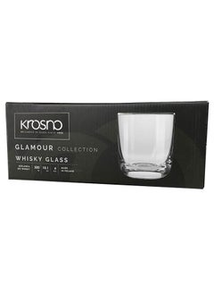 Krosno Krosno Crystal Glasses | Set of 6 | 300ml | Glamour Collection | Perfect for Home, Restaurants and Parties | Dishwasher Safe  - Image 4