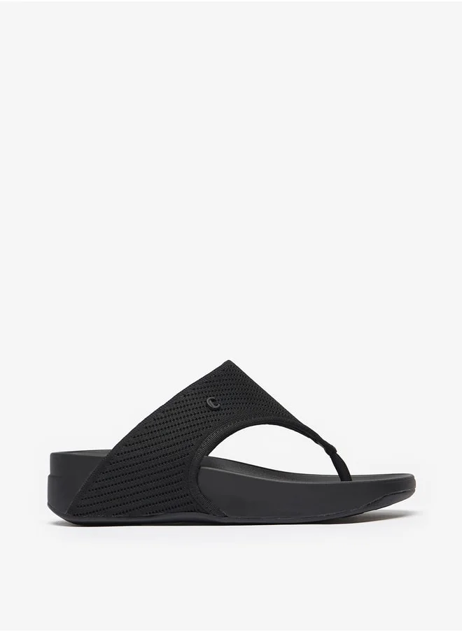 Le Confort Women Textured Slip-On Thong Sandals