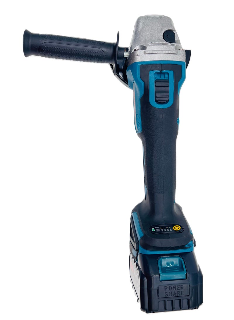 BONAI - Cordless Brushless Angle Grinder 21V Lithium Battery Powered Grinder Tool 115mm Grinding Head No Load Speed 0 to 10000rpm Battery Angle Grinder for Cutting and Polishing, Model- MT 21V - Image 1