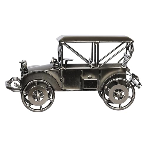 Kartique Vintage Metal Car Model – Classic Antique Collectible Showpiece for Home, Office & Cafe Decor – Retro Handmade Iron Automobile Sculpture for Car Enthusiasts & Gift Collectors - Image 1