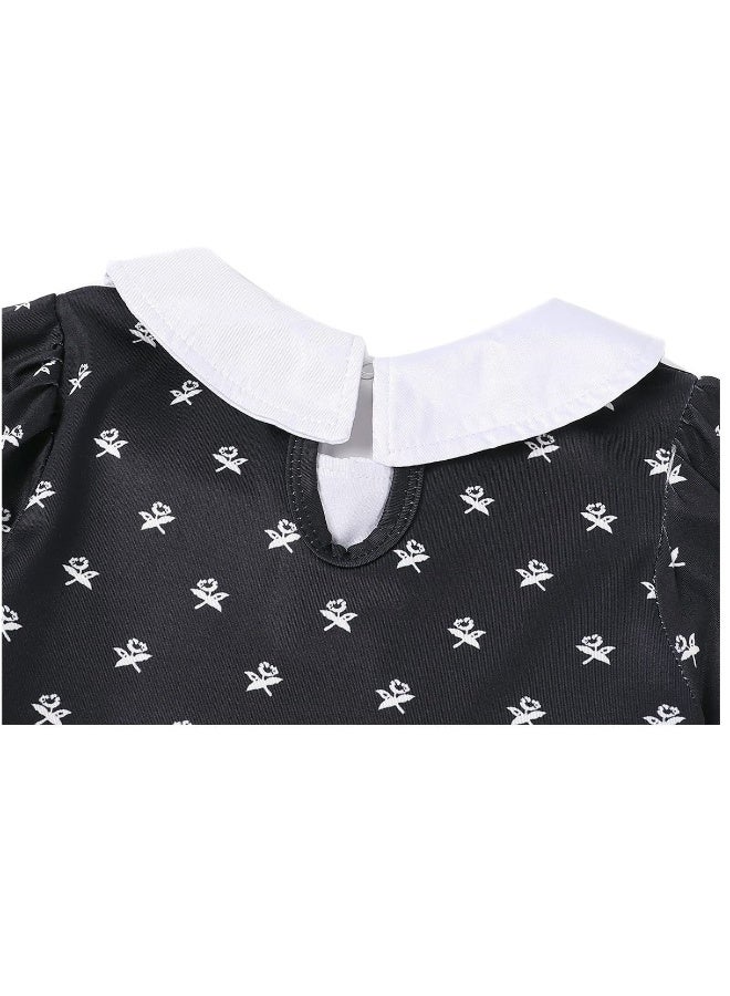 Kids Polka Dot Cosplay Dress with Matching Crossbody Bag for Costume Parties and Stage Shows - Image 4
