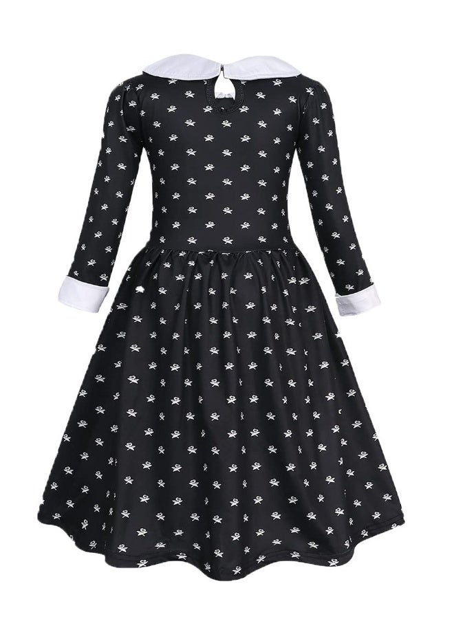 Kids Polka Dot Cosplay Dress with Matching Crossbody Bag for Costume Parties and Stage Shows - Image 2
