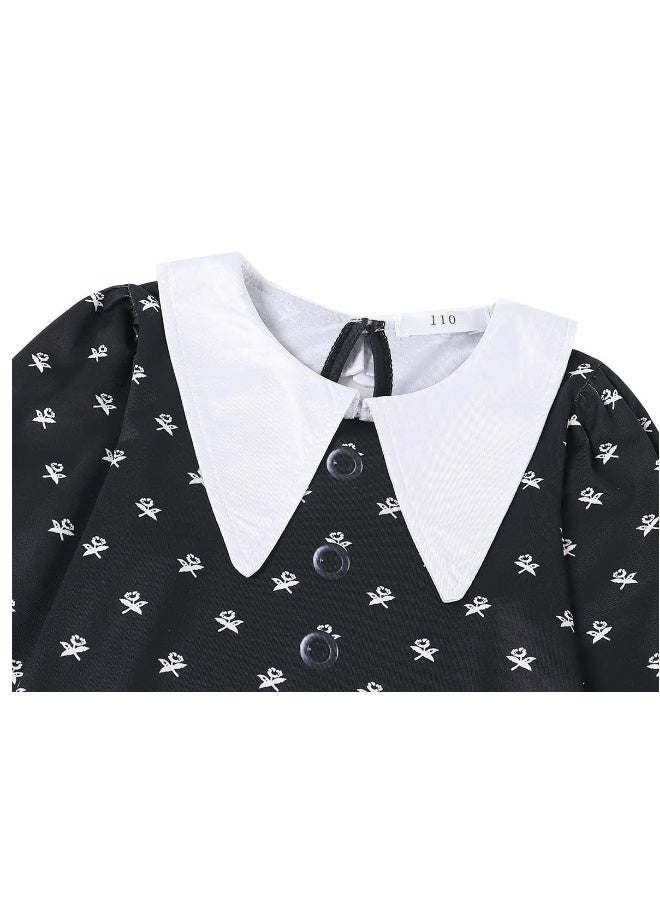Kids Polka Dot Cosplay Dress with Matching Crossbody Bag for Costume Parties and Stage Shows - Image 3