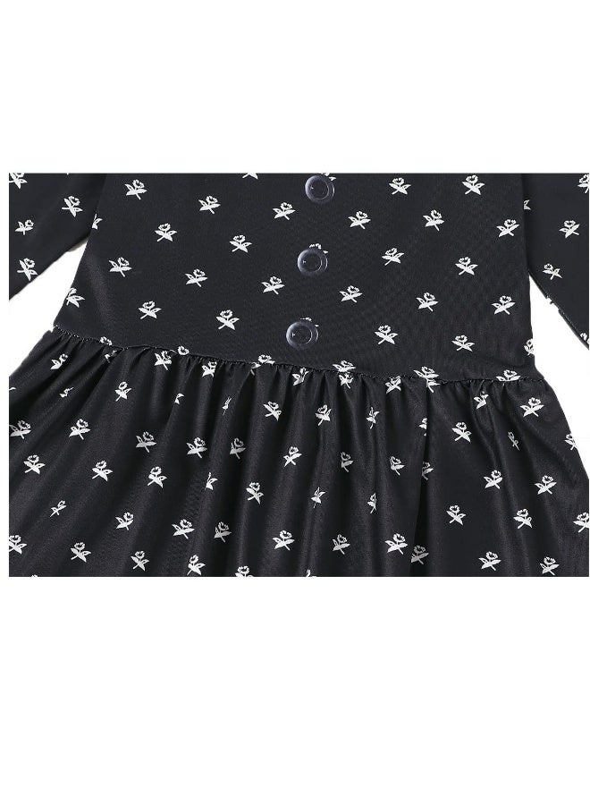 Kids Polka Dot Cosplay Dress with Matching Crossbody Bag for Costume Parties and Stage Shows - Image 5