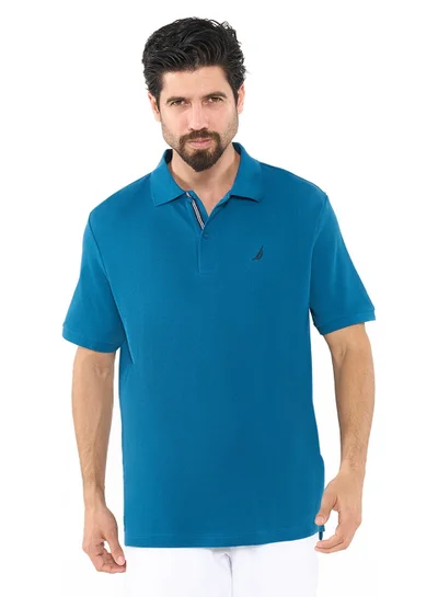 نوتيكا تيشيرت بولو قطن بريميوم بشعار أساسي بقصة عادية